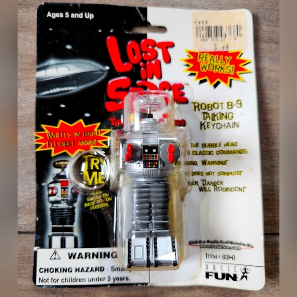 Lost In Space ROBOT B-9 TALKING KEYCHAIN 1997